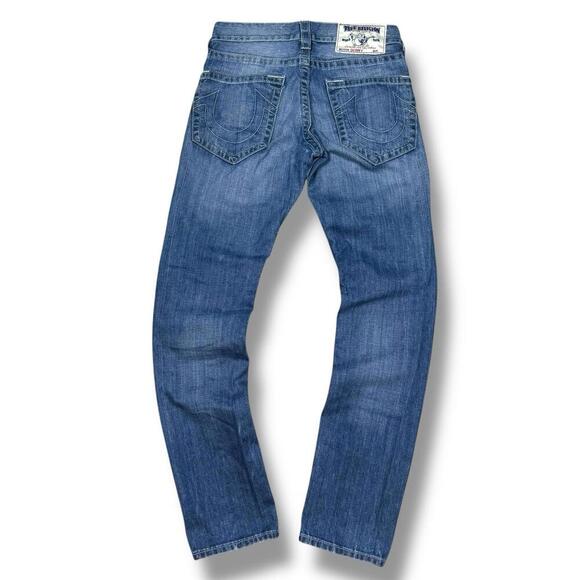 True Religion Women’s Skinny Jeans Super T Billy Dark Wash Denim 28x31 Y2K Denim - Picture 1 of 10